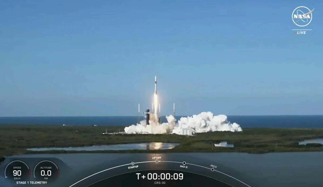 SpaceX龙飞船完成第30次货运补给任务,送达国际空间站2.7吨物资